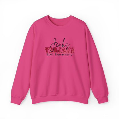 Personalized Embroidered Jenks Trojans Crewneck Sweatshirt