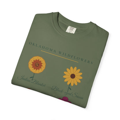 Oklahoma Wildflower Field Guide Tee | Comfort Colors