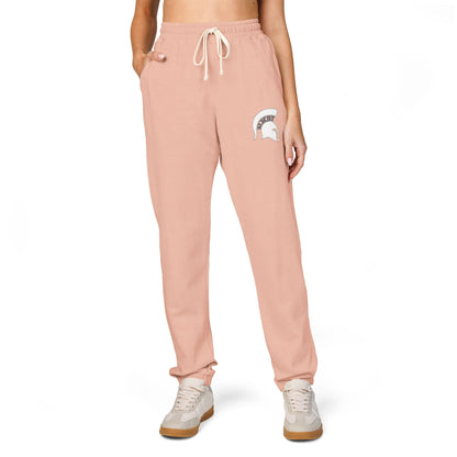 Spartan White Logo Premium Comfort Colors Sweatpants
