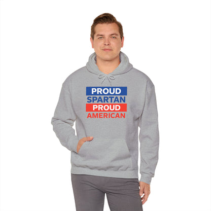 Proud Spartan Proud American Gildan Hoodie