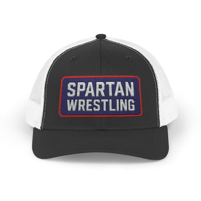 Spartan Wrestling Embroidered Trucker Hat