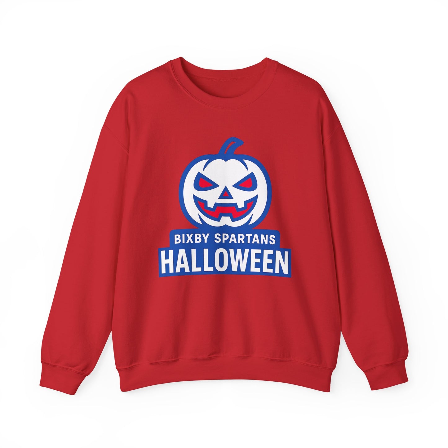 Bixby Spartans Halloween Gildan Sweatshirt