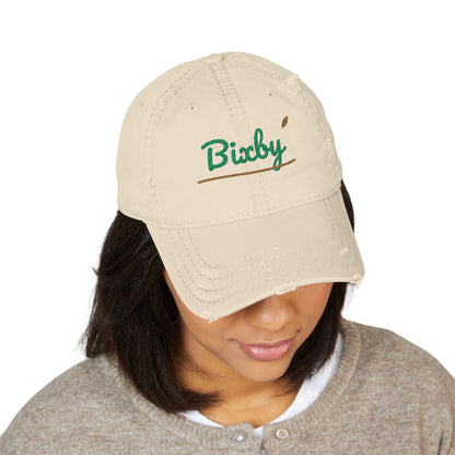 Bixby Garden Script Distressed Washed Dad Hat