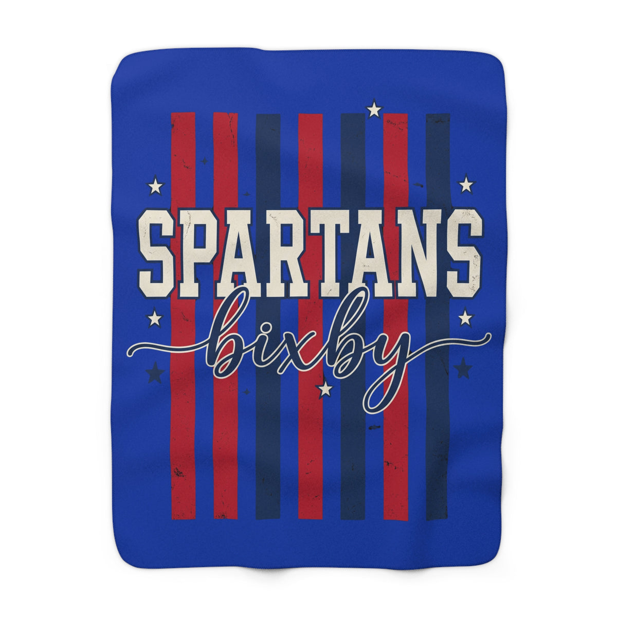 Spartans Bixby Sherpa Fleece Blanket - Cozy School Spirit Throw