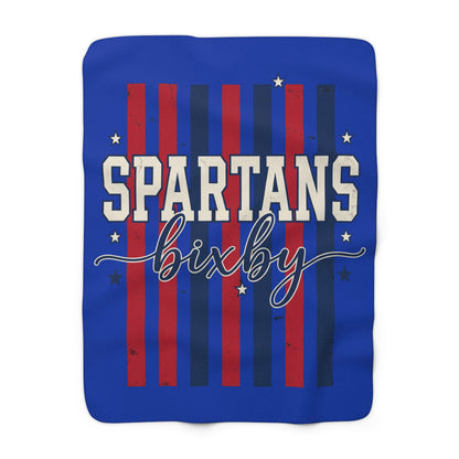 Spartans Bixby Sherpa Fleece Blanket - Cozy School Spirit Throw