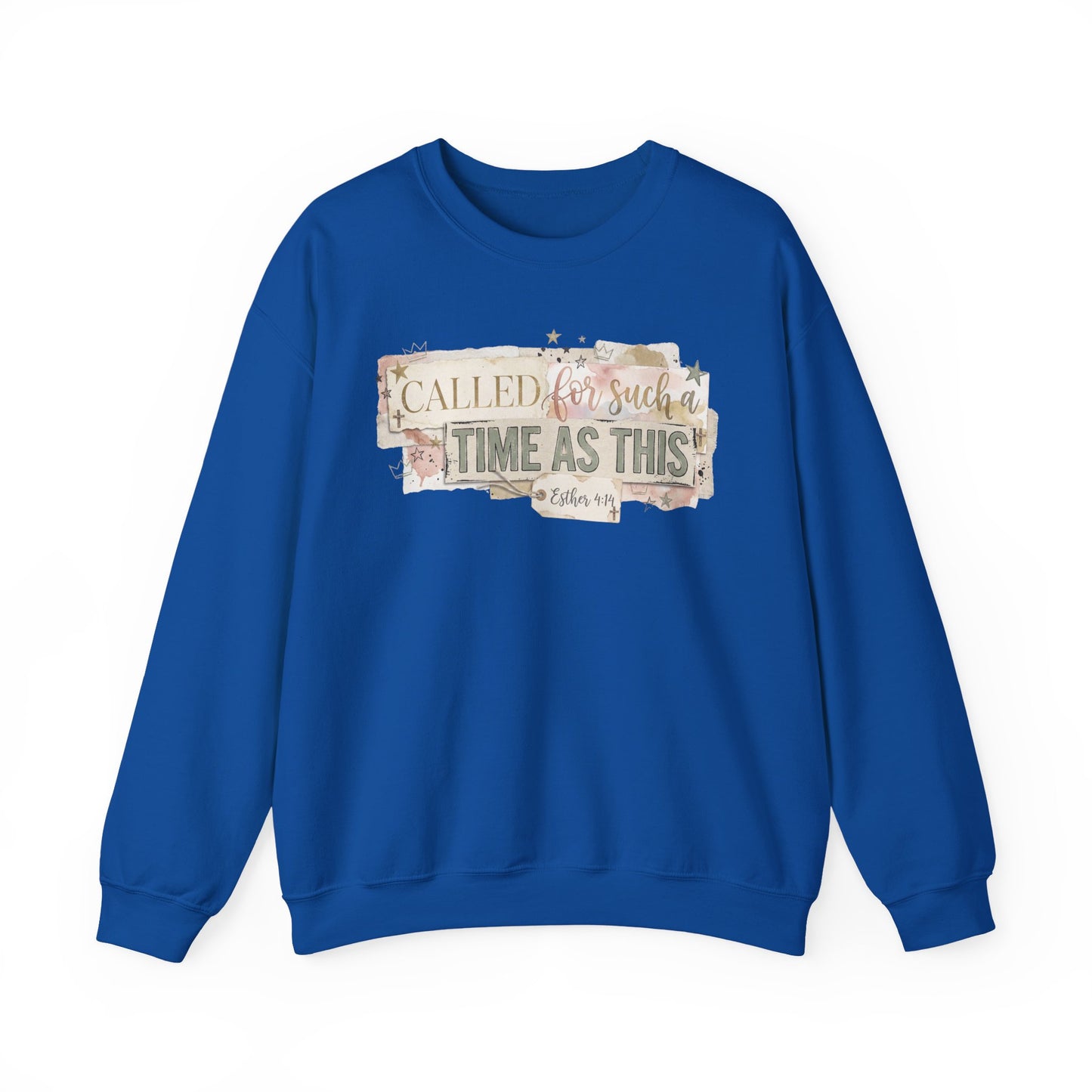 Called to Such a Time as This Crewneck Sweatshirt | Floral Scripture Design