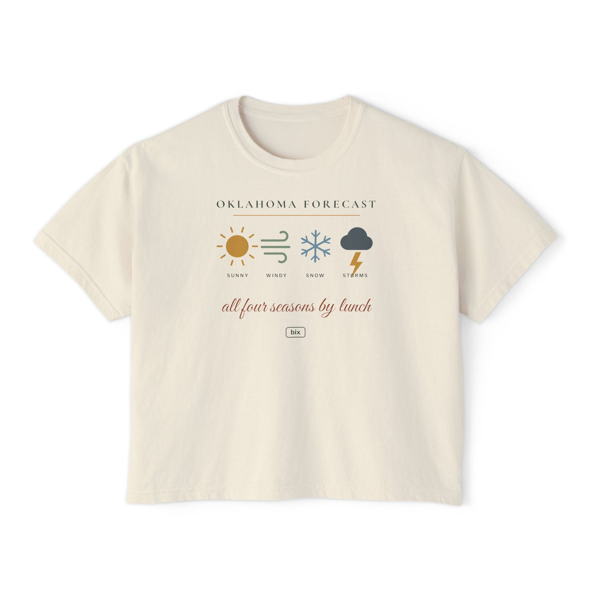 Oklahoma Forecast Boxy Comfort Colors Tee