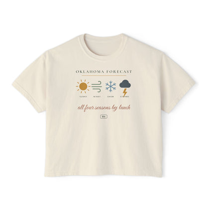Oklahoma Forecast Boxy Comfort Colors Tee