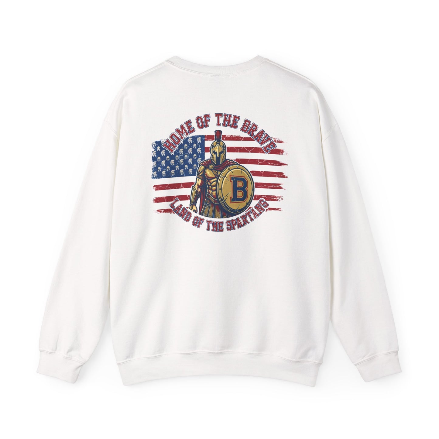 Patriotic Land of the Spartans Gildan Sweatshirt