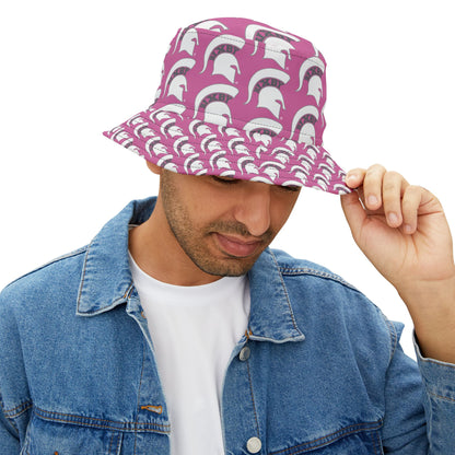 Spartan White Logo Bucket Hat