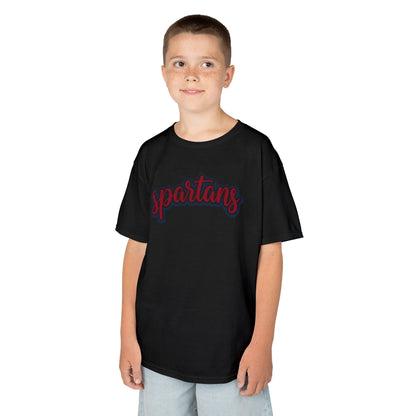 Spartans Retro Script Youth Gildan Shirt