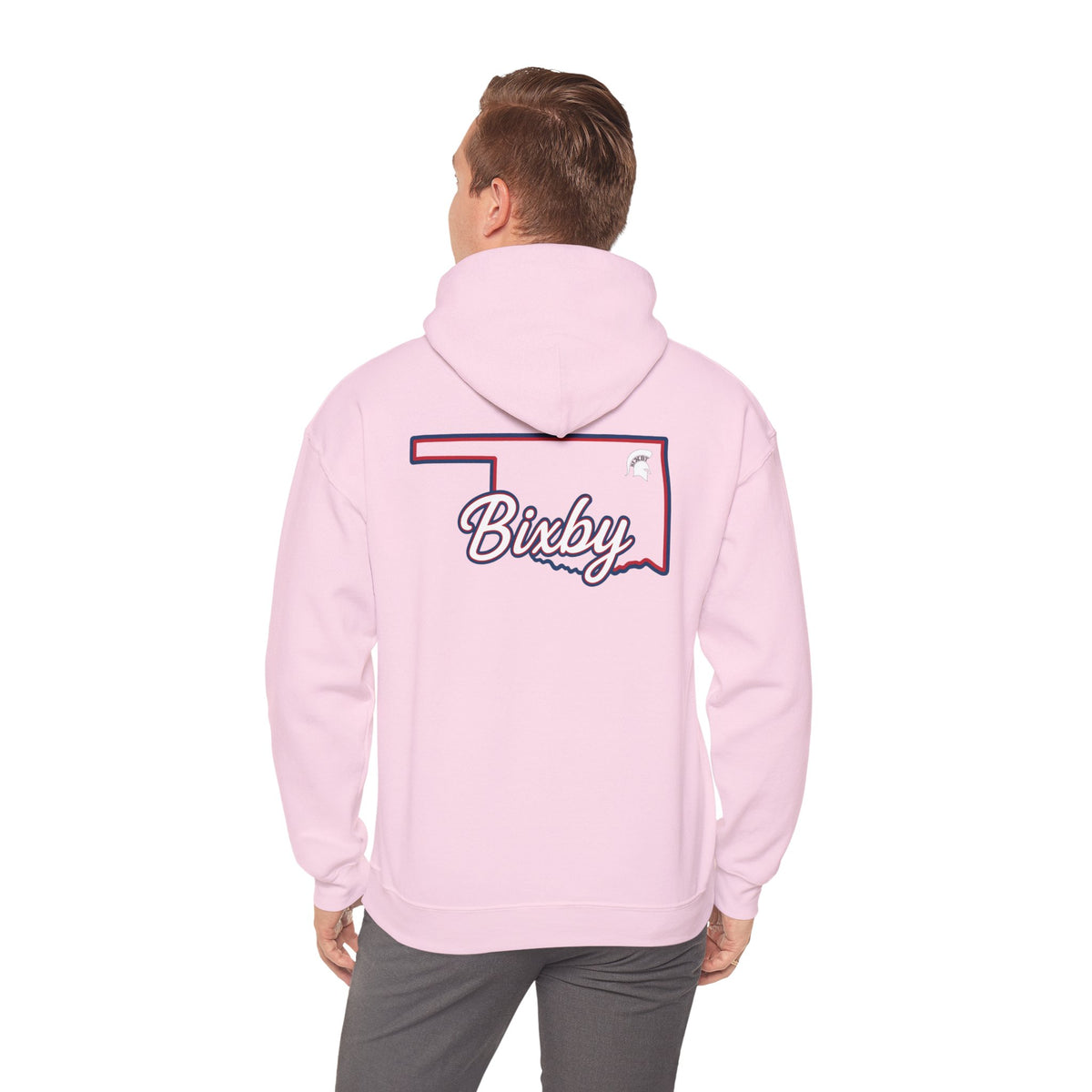 Bixby Spartans OK White Spartan Logo Hoodie