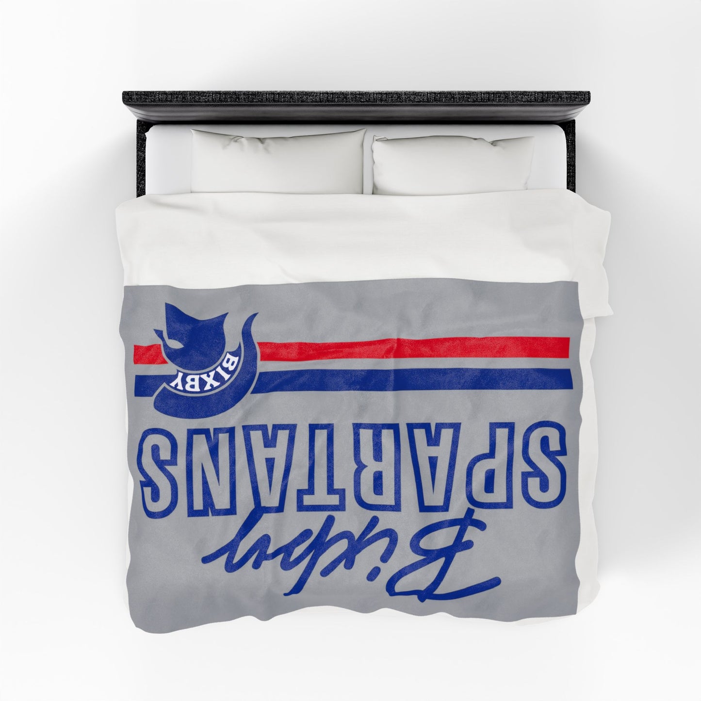 Bixby Spartans Velveteen Plush Blanket