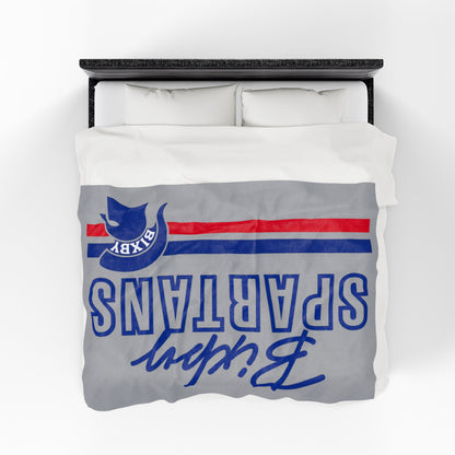 Bixby Spartans Velveteen Plush Blanket
