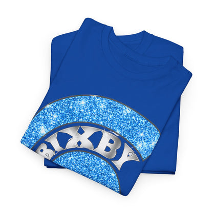Bixby Spartan Blue Helmet Bling Gildan Tee
