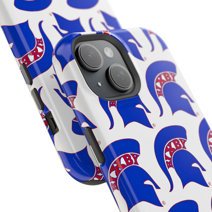 Bixby Spartan Blue Logo Impact Resistant iPhone Case
