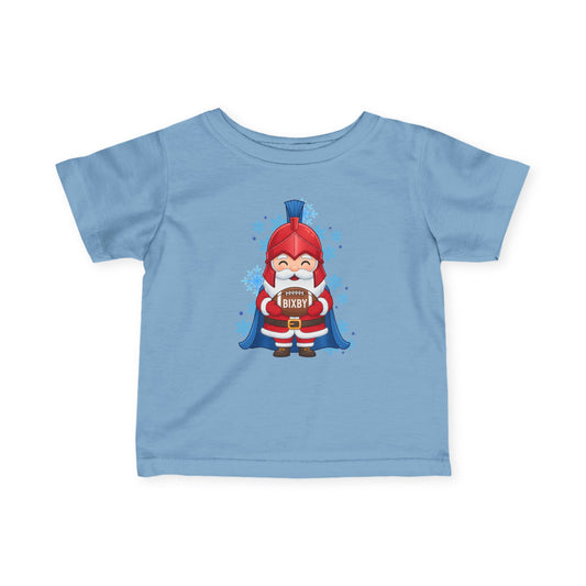 Spartan Football Santa Infant Rabbit Skins Tee