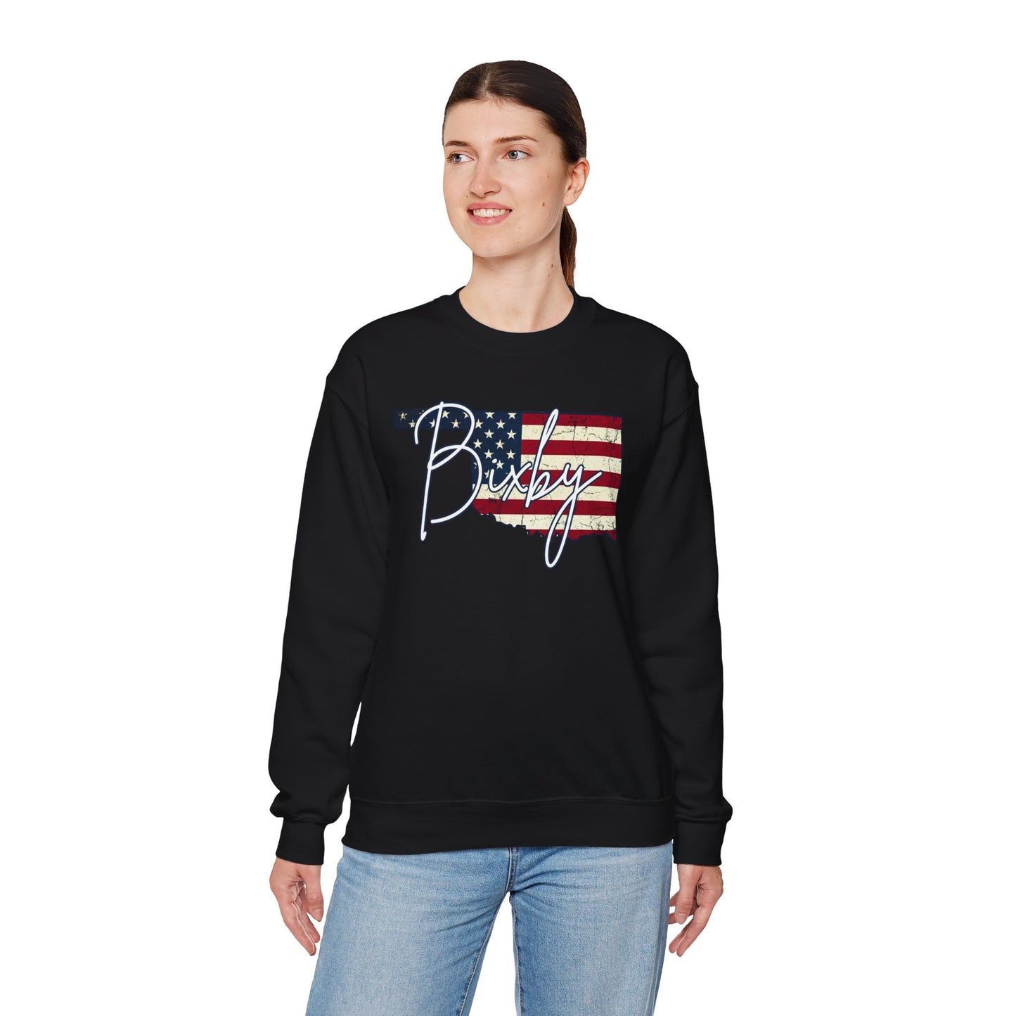 Oklahoma Flag 'Bixby' Gildan Sweatshirt – Retro American State Pride