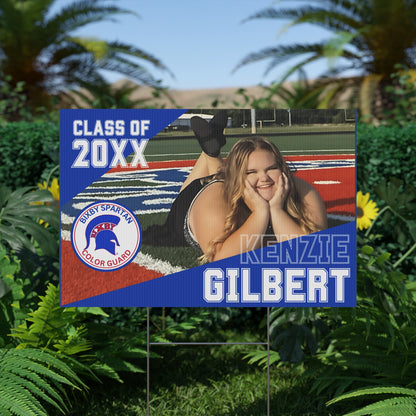 Kenzie Gilbert Color Guard Yard Sign