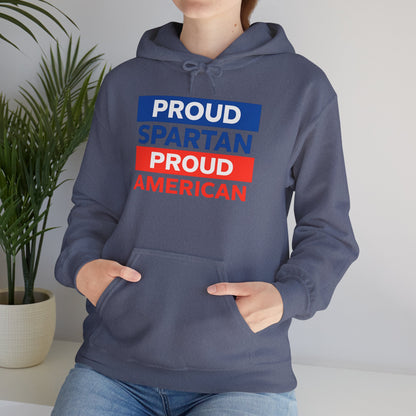 Proud Spartan Proud American Gildan Hoodie