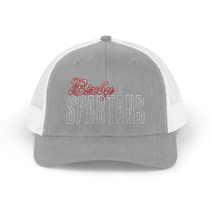 Bixby Spartan Cursive Embroidered Trucker Snapback