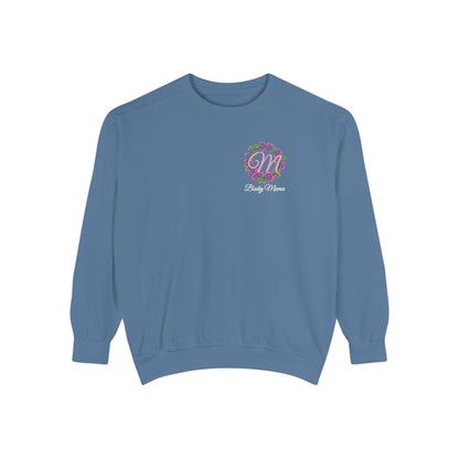 Bixby Mama Sweatshirt in Blue Jean, front view