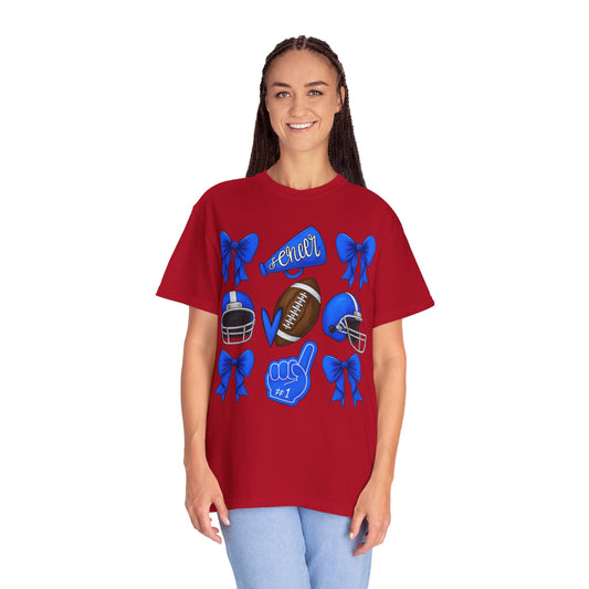 Cheer and Football Comfort Colors Tee