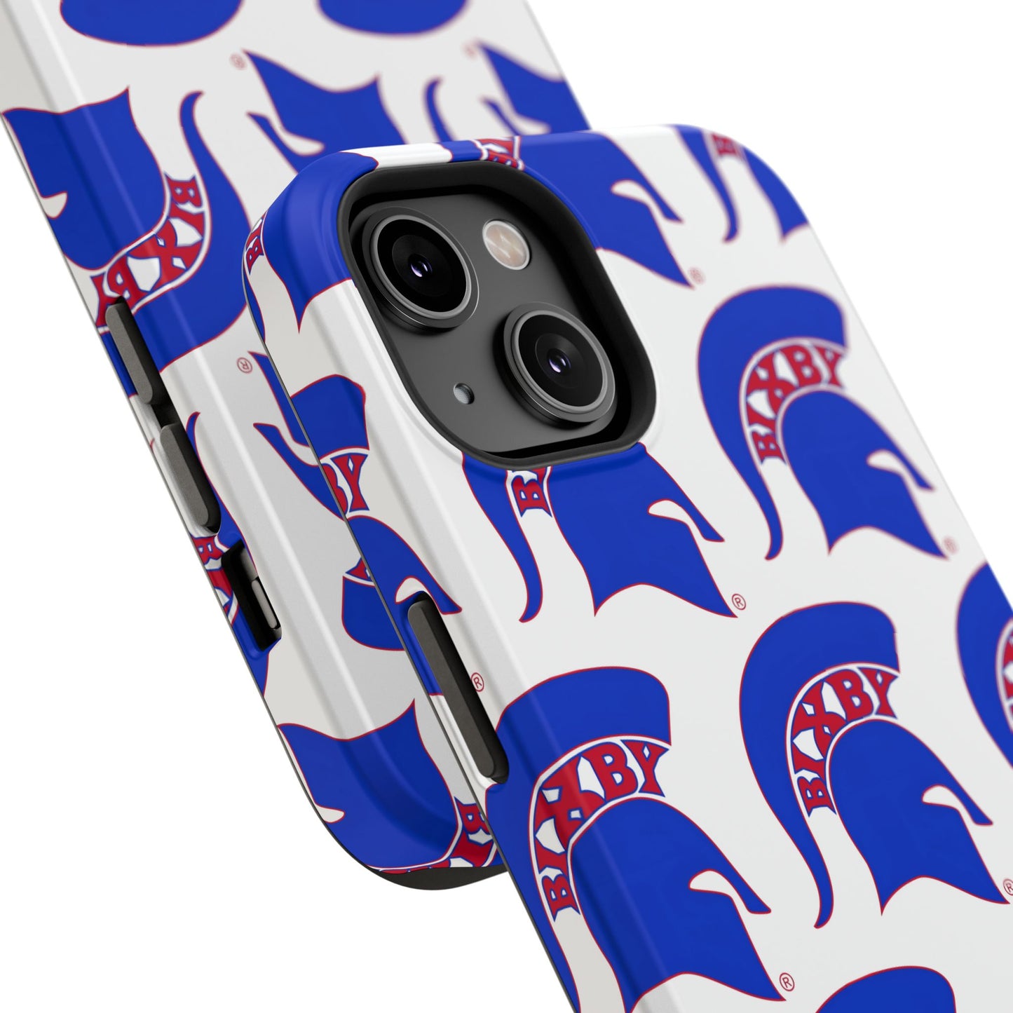 Bixby Spartan Blue Logo Impact Resistant iPhone Case