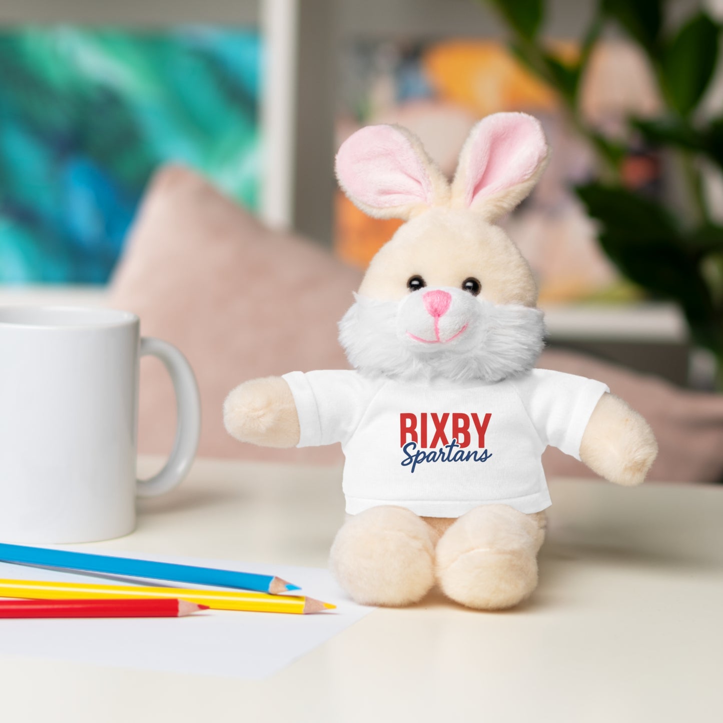 Bixby Spartans Stuffed Animal Logo
