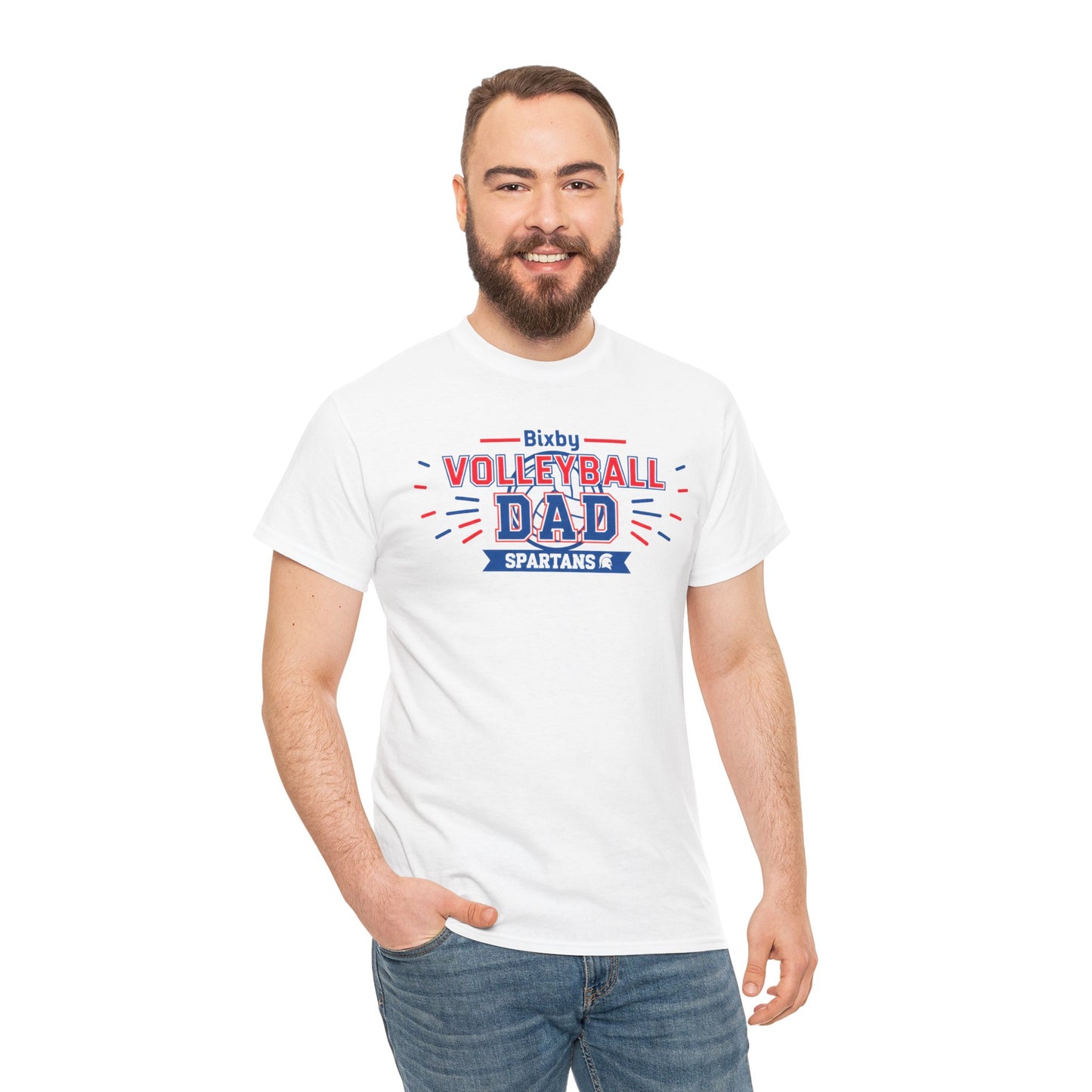 Bixby Spartan Volleyball Dad Tee