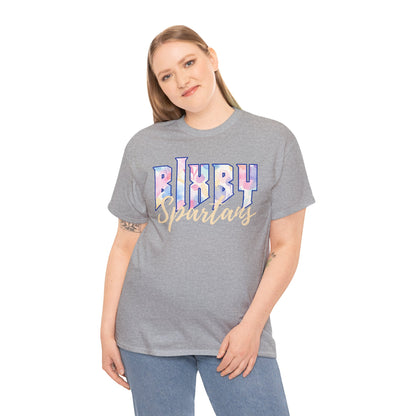 Bixby Spartans Retro Pastel Floral Print School Spirit