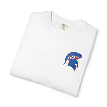 Bixby Spartan Red Embroidered Logo Comfort Colors Tee