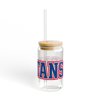 Spartan Distressed Letter Sipper Glass, 16oz