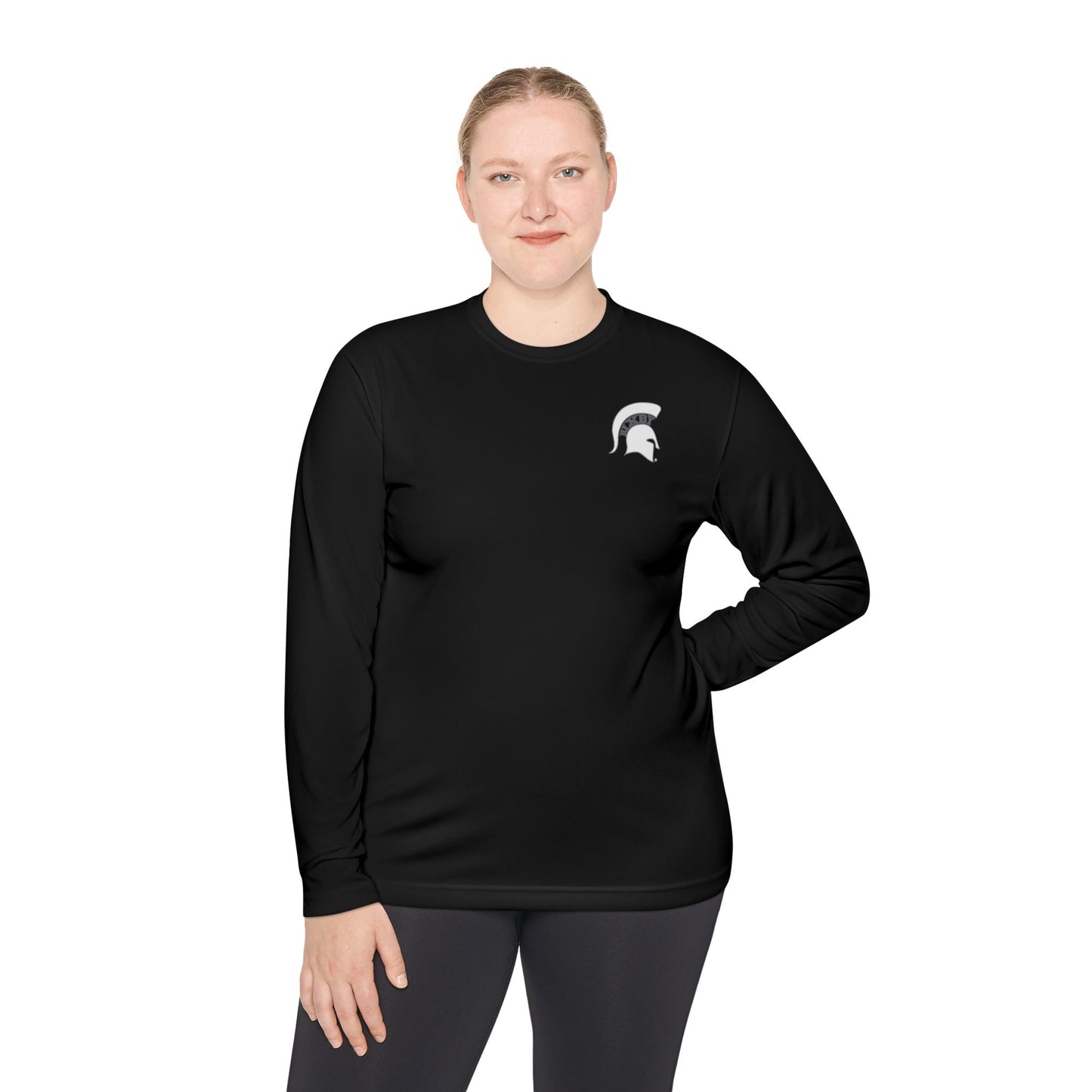 Spartan White Logo Long-Sleeve Sport-Tek Pullover