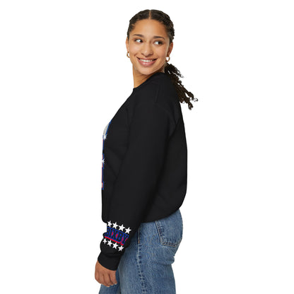 Spartan Cheer Mom With Sleeve Print Gildan Sweatshirt
