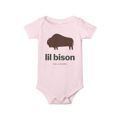 lil bison Oklahoma Baby Bodysuit