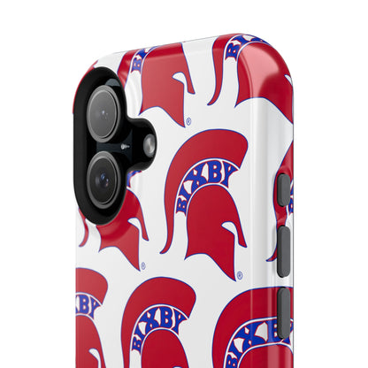Bixby Spartan Red Logo Impact Resistant iPhone Case