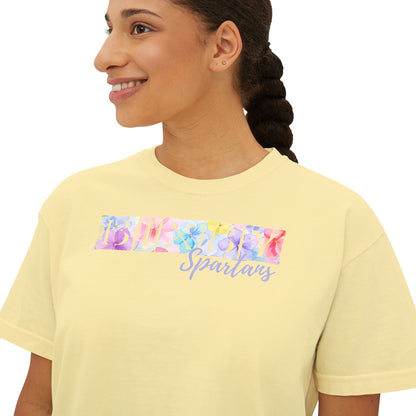 Bixby Spartans Comfort Colors Spring Pastel Boxy Tee