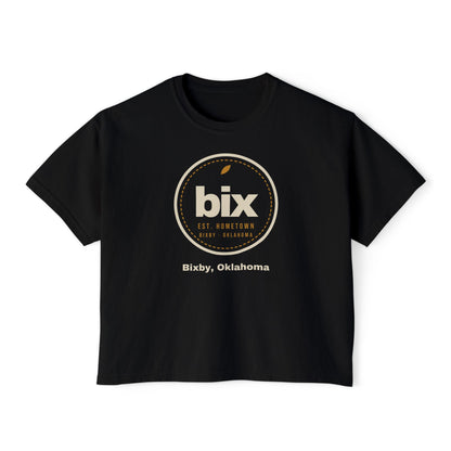 bix Stamp Bixby, Oklahoma Boxy Comfort Colors Tee