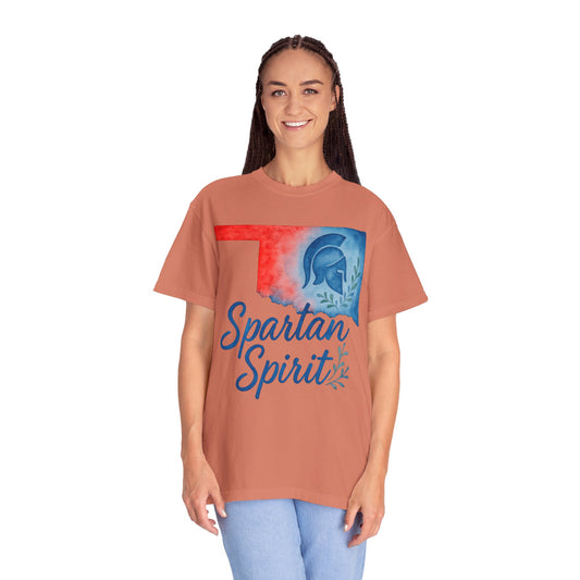 Spartan Spirit Bixby OK Watercolor Comfort Colors Tee