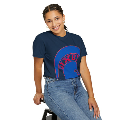 Bixby Spartan Blue Logo Comfort Colors Tee