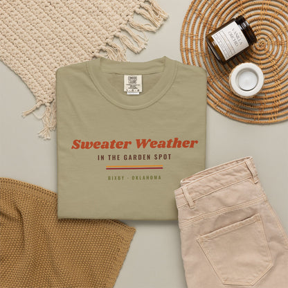 Sweater Weather in the Garden Spot Comfort Colors Tee