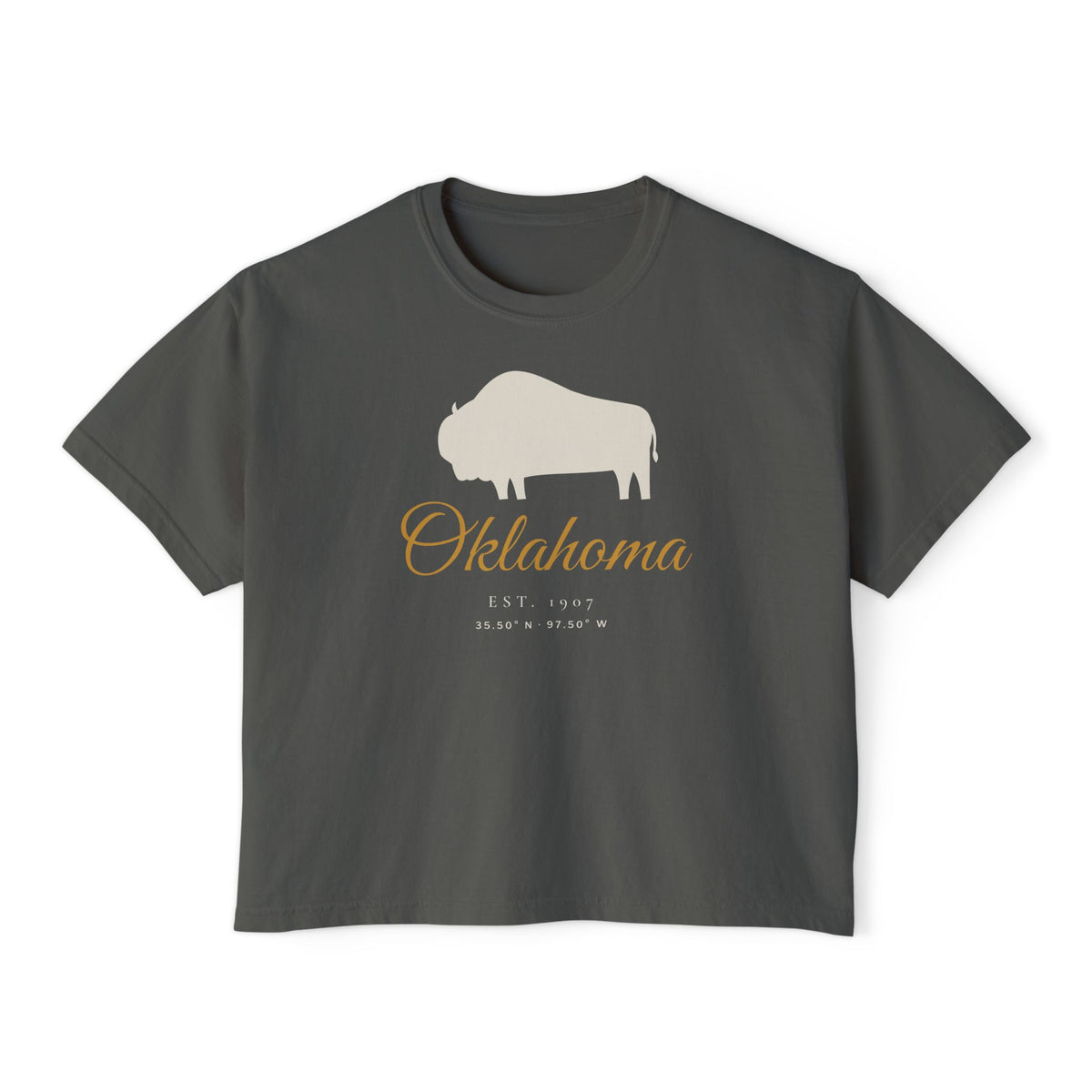 Oklahoma Bison Boxy Comfort Colors Tee
