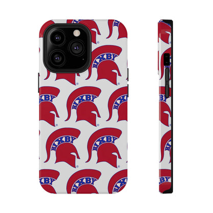Bixby Spartan Red Logo Impact Resistant iPhone Case