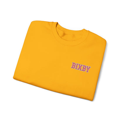 Embroidered Vintage Bixby Font Gildan Sweatshirt