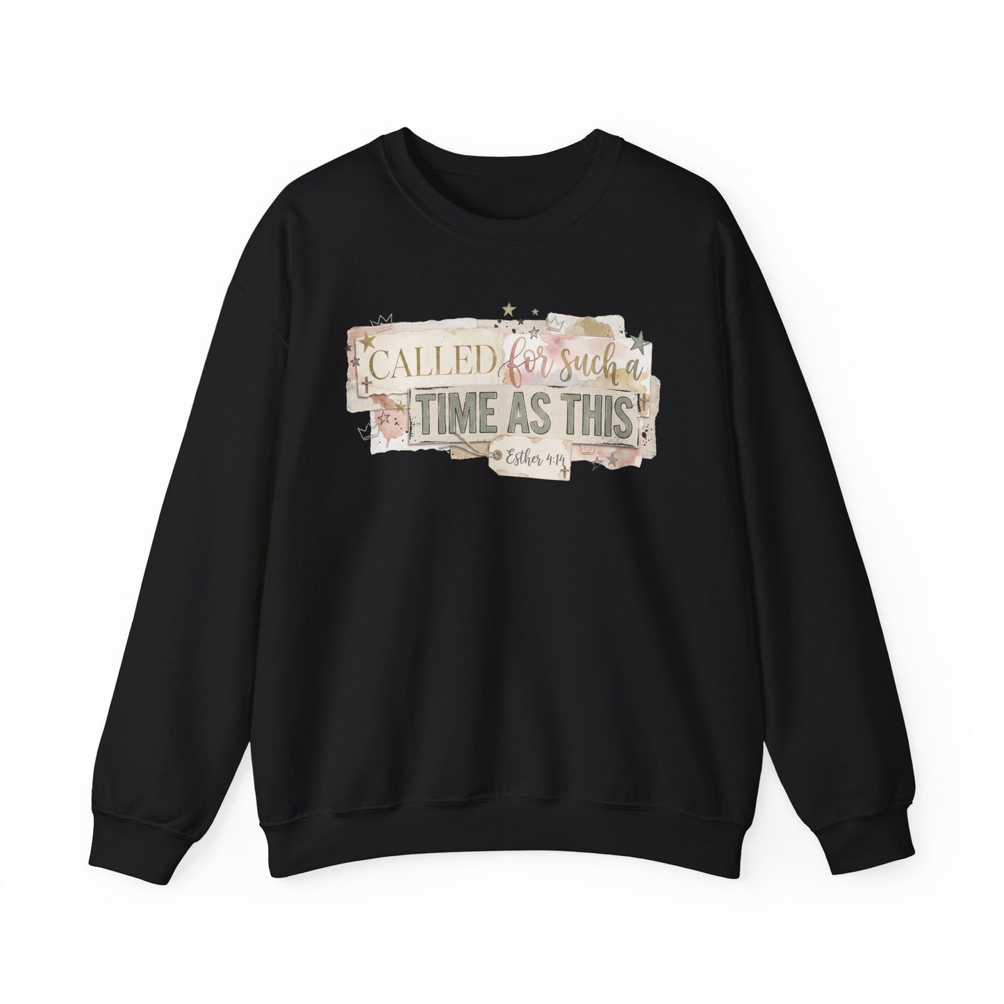 Called to Such a Time as This Crewneck Sweatshirt | Floral Scripture Design