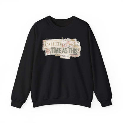 Called to Such a Time as This Crewneck Sweatshirt | Floral Scripture Design