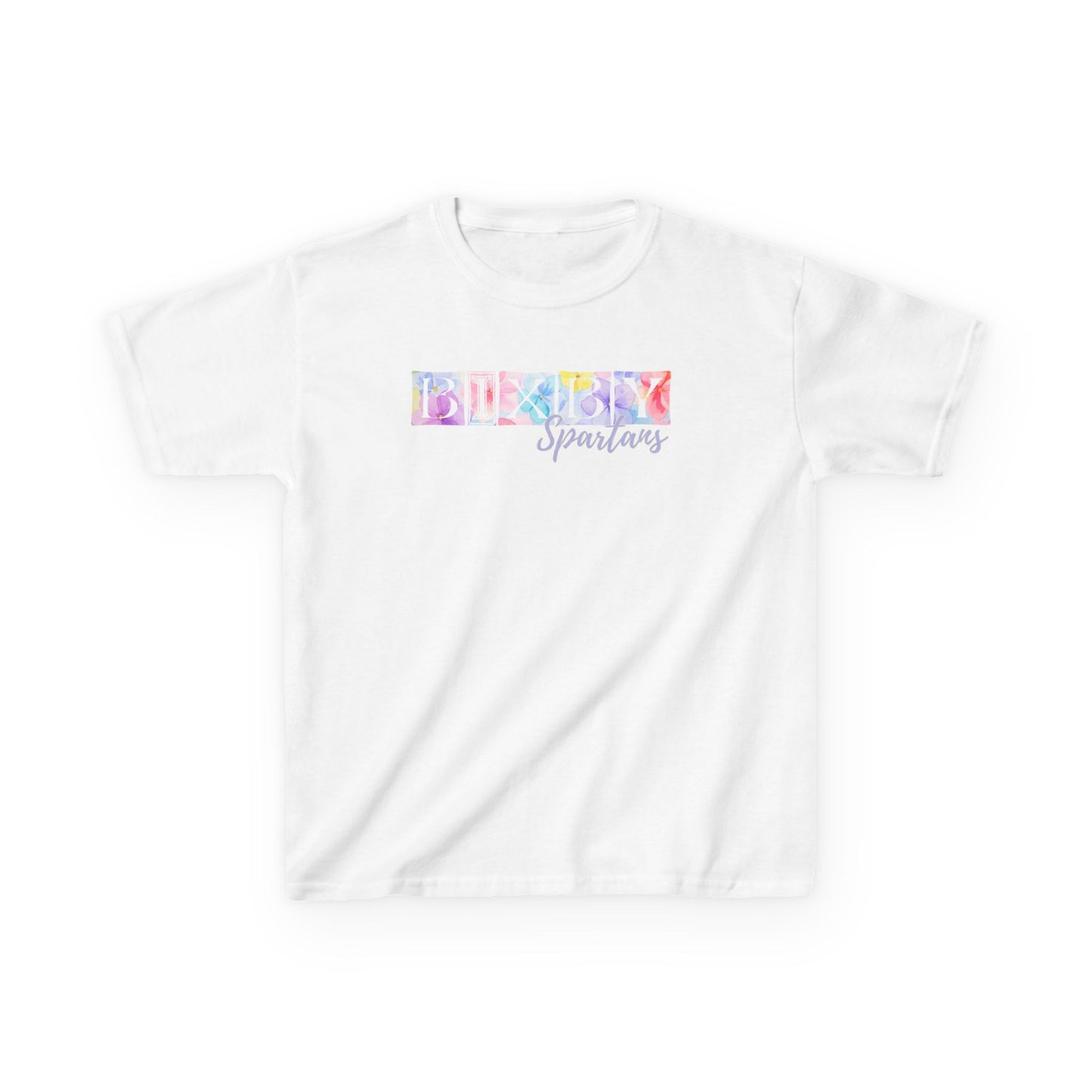 Bixby Spartans Boxy Floral Youth Tee