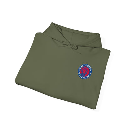 Raised On The Mat Spartan Wrestling Gildan Hoodie