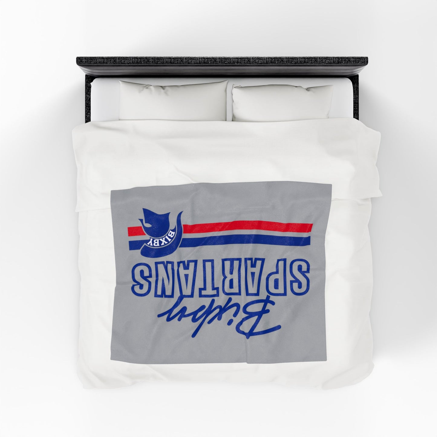 Bixby Spartans Velveteen Plush Blanket
